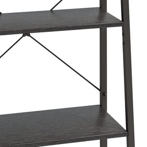 Schwarzes Standregal mit 5 Böden