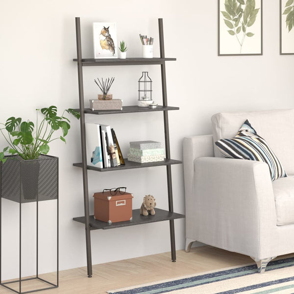 vidaXL Étagère échelle à 4 niveaux Noir 64x34x150,5 cm