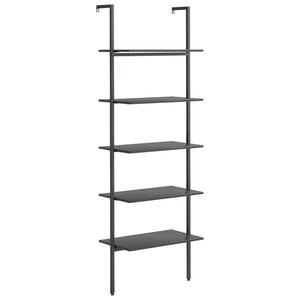 vidaXL Étagère échelle à 5 niveaux noir 64x35x185 cm