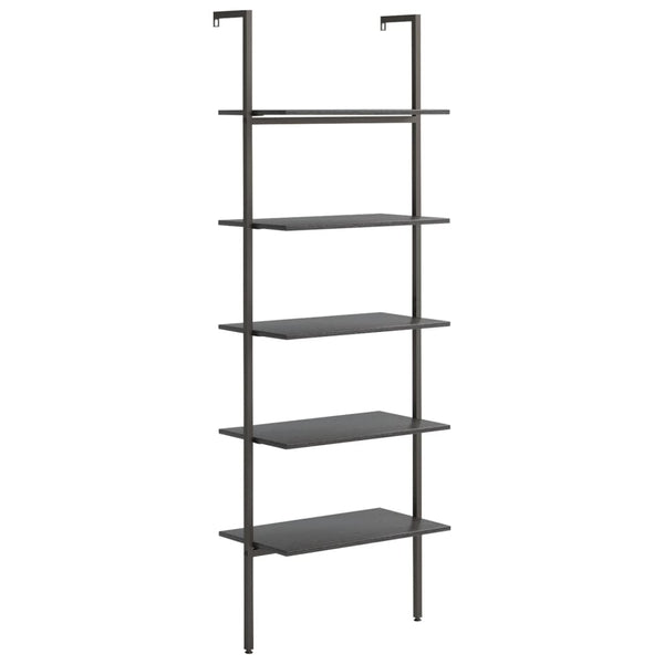 vidaXL Étagère échelle à 5 niveaux noir 64x35x185 cm