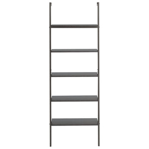 vidaXL Étagère échelle à 5 niveaux noir 64x35x185 cm