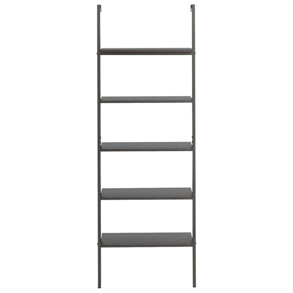 vidaXL Étagère échelle à 5 niveaux noir 64x35x185 cm