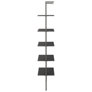 vidaXL Étagère échelle à 5 niveaux noir 64x35x185 cm