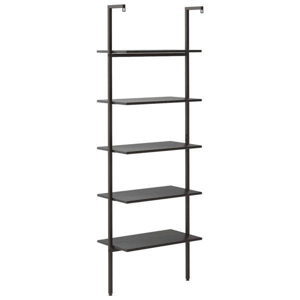 vidaXL Étagère échelle à 5 niveaux noir 64x35x185 cm