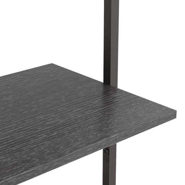 vidaXL Étagère échelle à 5 niveaux noir 64x35x185 cm