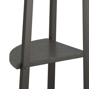 vidaXL Étagère d'angle à 5 niveaux Noir 45,5x31,5x180 cm