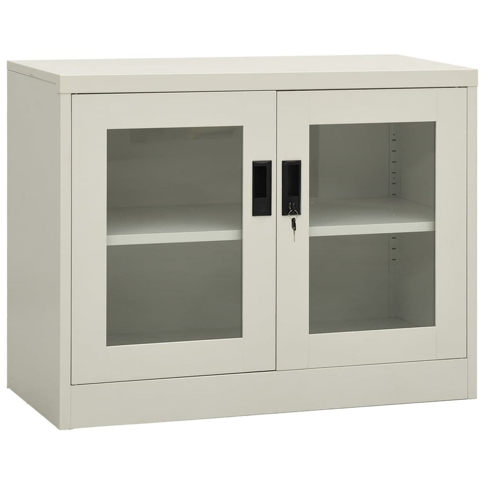Büroschrank Hellgrau Stahl 90x40x70cm