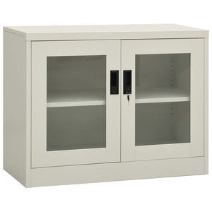 Büroschrank Hellgrau Stahl 90x40x70cm