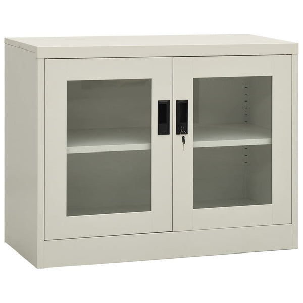 Büroschrank Hellgrau Stahl 90x40x70cm