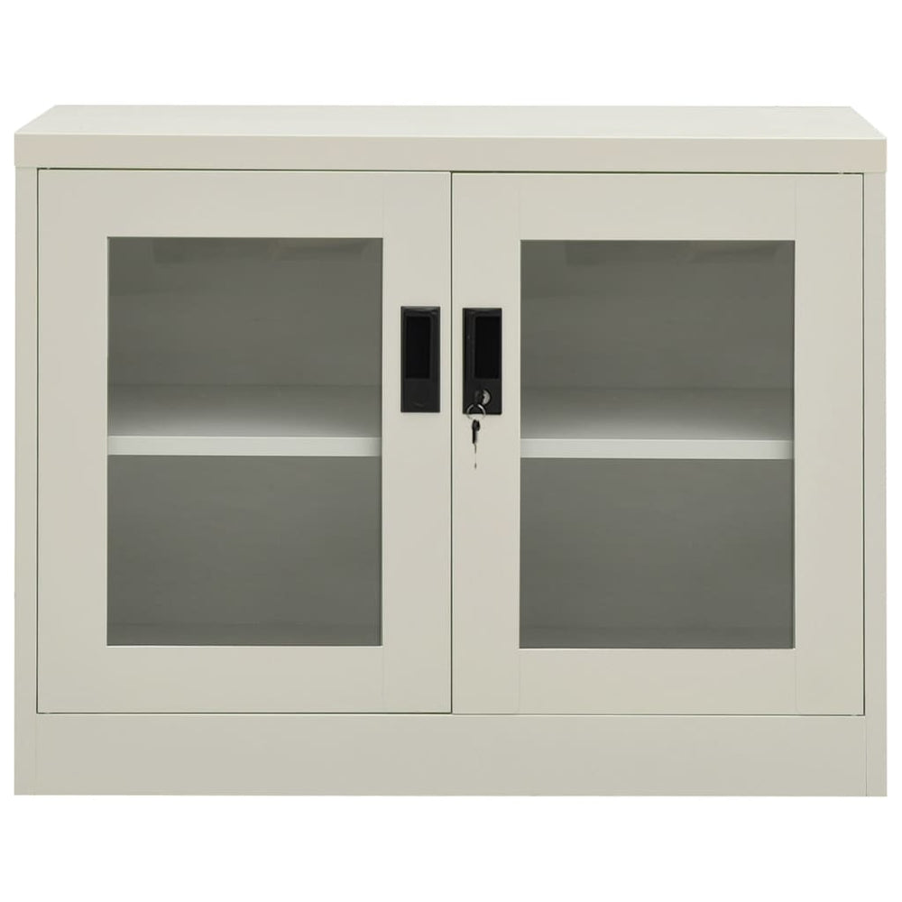Büroschrank Hellgrau Stahl 90x40x70cm