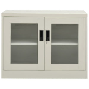 Büroschrank Hellgrau Stahl 90x40x70cm