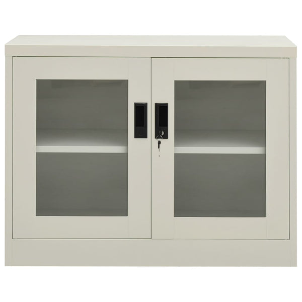 Büroschrank Hellgrau Stahl 90x40x70cm