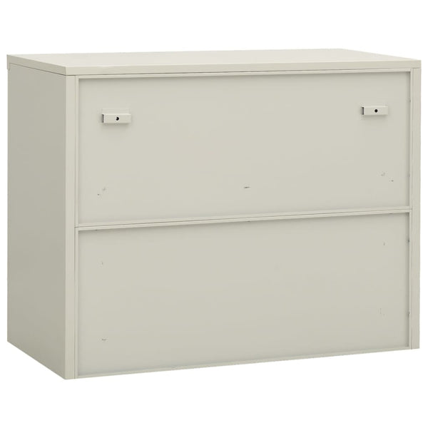 Büroschrank Hellgrau Stahl 90x40x70cm