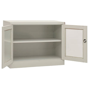 Büroschrank Hellgrau Stahl 90x40x70cm
