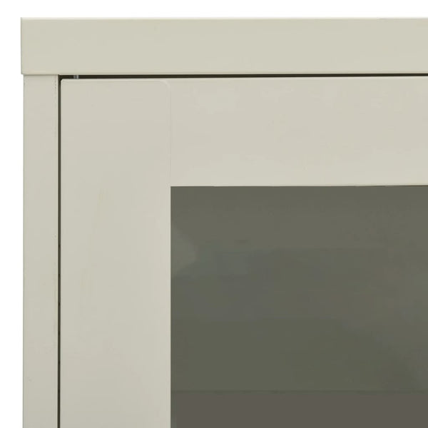 Büroschrank Hellgrau Stahl 90x40x70cm