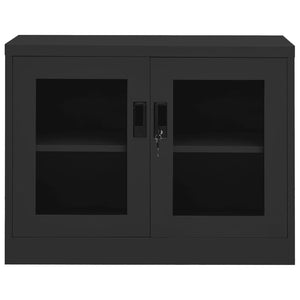 vidaXL Armoire de bureau anthracite 90x40x70 cm acier