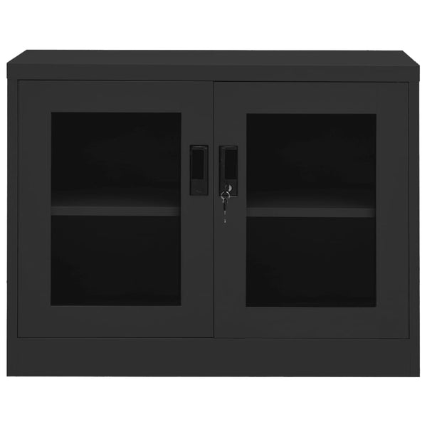 vidaXL Armoire de bureau anthracite 90x40x70 cm acier