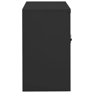 vidaXL Armoire de bureau anthracite 90x40x70 cm acier
