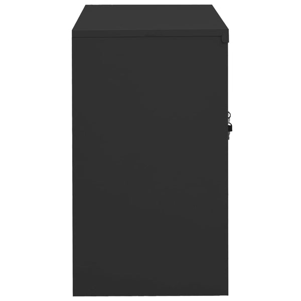 vidaXL Armoire de bureau anthracite 90x40x70 cm acier