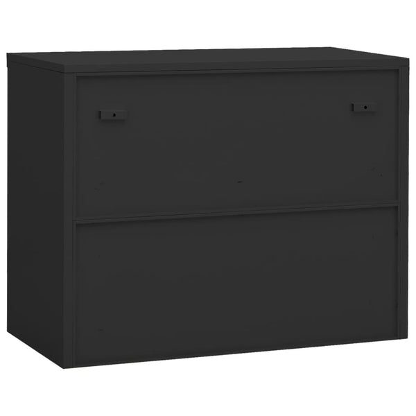 vidaXL Armoire de bureau anthracite 90x40x70 cm acier