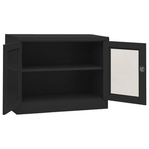 vidaXL Armoire de bureau anthracite 90x40x70 cm acier