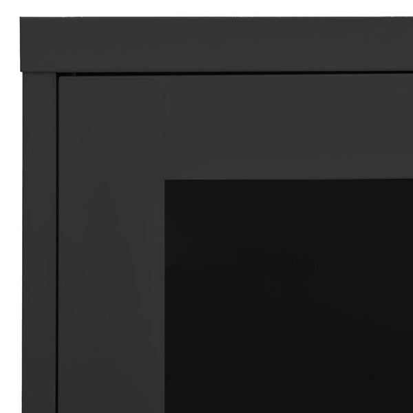 vidaXL Armoire de bureau anthracite 90x40x70 cm acier