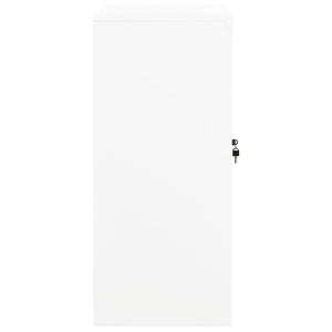 vidaXL Armoire de bureau blanche 90x40x90 cm acier