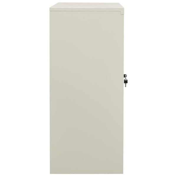 Büroschrank Hellgrau Stahl 90x90 cm