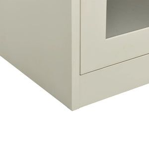 Büroschrank Hellgrau Stahl 90x90 cm