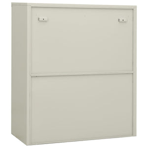 Büroschrank Hellgrau Stahl 90x105 cm