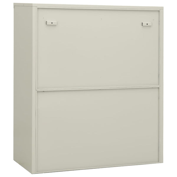 Büroschrank Hellgrau Stahl 90x105 cm