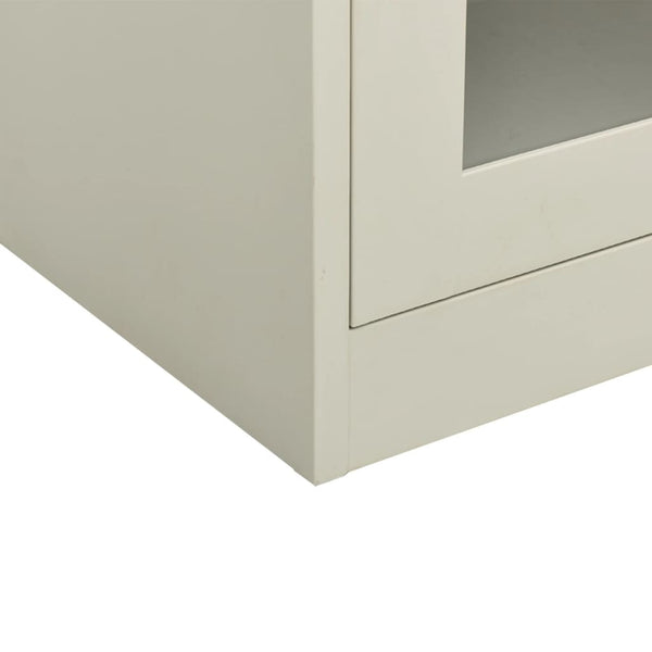 Büroschrank Hellgrau Stahl 90x105 cm