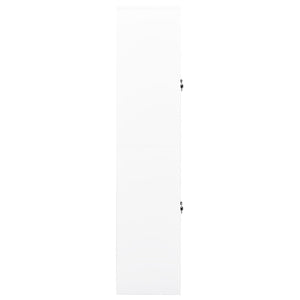 Büroschrank Weiß Stahl 90x40x180 cm