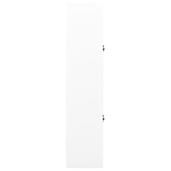 Büroschrank Weiß Stahl 90x40x180 cm