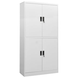 Büroschrank Hellgrau Stahl 90x40x180cm