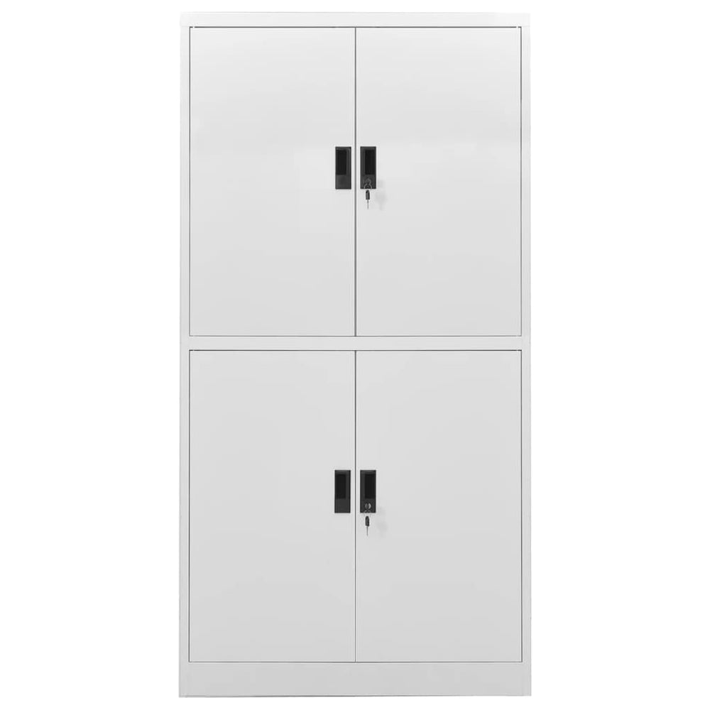 Büroschrank Hellgrau Stahl 90x40x180cm