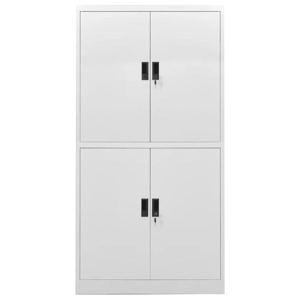 Büroschrank Hellgrau Stahl 90x40x180cm