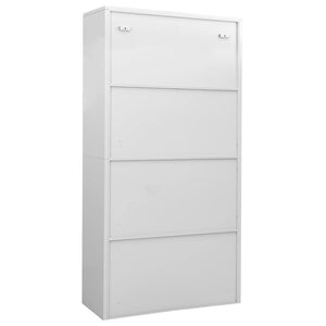 Büroschrank Hellgrau Stahl 90x40x180cm