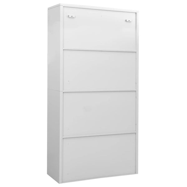 Büroschrank Hellgrau Stahl 90x40x180cm