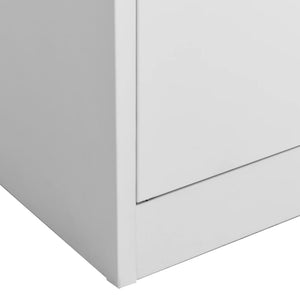 Büroschrank Hellgrau Stahl 90x40x180cm