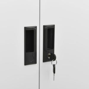 Büroschrank Hellgrau Stahl 90x40x180cm