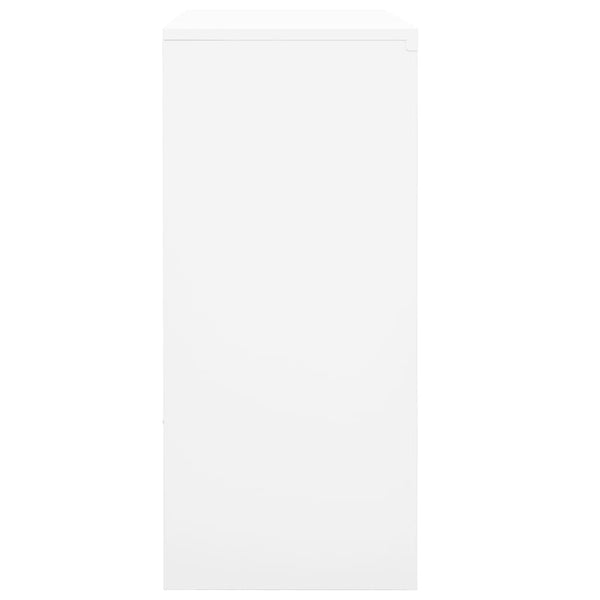 Büroschrank Schiebetür Weiß 90x90 cm