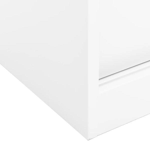 Büroschrank Schiebetür Weiß 90x90 cm