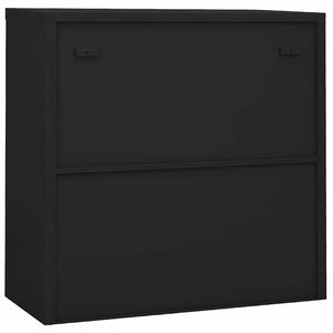 Büroschrank Anthrazit Schiebetür 90x90 cm