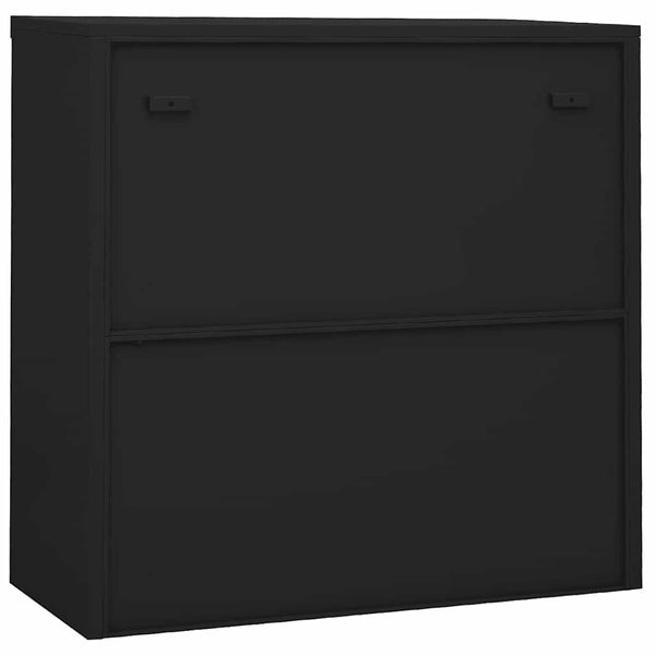 Büroschrank Anthrazit Schiebetür 90x90 cm