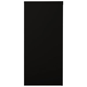 Schwarzer Stahlschrank mit Schiebetür 90x90 cm