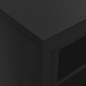 Schiebetürenschrank Anthrazit Stahl 90x40x90 cm