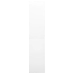 Weißer Büroschrank mit Schiebetür 90x40x180 cm