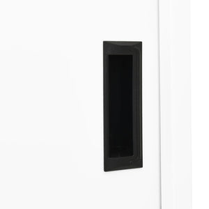 Weißer Büroschrank mit Schiebetür 90x40x180 cm