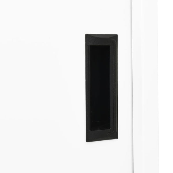 Weißer Büroschrank mit Schiebetür 90x40x180 cm